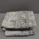 Istana Hallway Runner Rug 2x6 - White Cream/Grey Kitchen Rugs Non Slip Washable -Silk's Soft Touch Carpet Runner - Stylish Rug for Home