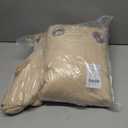 NICETOWN Weighted Outdoor Curtains for Patio Waterproof 84 inches Long 2 Panels, Windproof Drapes Top & Bottom Grommets, Thermal Insulated Blinds Keep Privacy for Yard/Porch, Biscotti Beige, 52" Wide