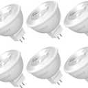 Linkind MR16 LED Bulb Dimmable, GU5.3 Bi-Pin Base LED Light Bulbs, 6.5W (70W Equivalent) 3000K Soft White 640lm MR16 LED Spot Lights, Recessed, Tracking Lights, 12V Low Voltage, 6 Packs