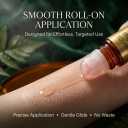 50ml Natural Organic Castor Oil Roll On Bottle, Polished Rose Quartz Massage Roller Ball, Portable Skin Nourishing Tool for Facial and Body Daily Care