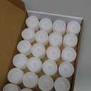 Homemory 24-Pack Flameless LED Tea Lights Candles Battery Operated, 200+Hour Fake Electric Candles TeaLights for Votive, Aniversary, Wedding Centerpiece Table Decor, Funeral, Halloween, Christmas (Bright Amber Glow  White Body)