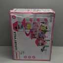 Villa Playset for Girls Ages 3-7, 4-Storey House with 10 Rooms, 2 Dolls, Furniture and Accessories, Indoor Playset Girls Toys for Ages 6-8, Pretend Toddler Toys, Birthday Gifts for Kids 4-8