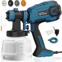 Paint Sprayer, 700W HVLP High Power Electric Spray Paint Gun with Adjustable Spray Width Knob, 40 Fl Oz Container, 4 Nozzles & 3 Patterns, Easy to Clean, for Furniture, House, Fence, Walls, Etc.