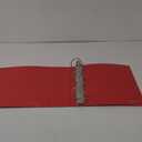 3 Inch Binder 3 Ring Binders Red, Slant D-Ring 3 Clear View Cover with 2 Inside Pockets, Heavy Duty Colored School Supplies Office and Home Binders  by Enday