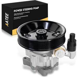 AATEE Power Steering Pump with Pulley For:-Mercedes-Benz E320 1998-2002, E430 C280 CLK320 CLK430 C43 AMG CLK55 AMG E55 AMG SL500 SLK320 1998-2004 2.8L 3.2L 4.3L 5.0L 5.5L V6 V8 0024661201 (1 Pack)