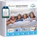FreshRest Queen Mattress Protector Encasement, 100% Waterproof Bed Cover |Six-Sided,Hypoallergenic,Washable Bedding with Bedbug Protections for Dust Mite,Wetting & Water Proof Covers (Cubre Colchones)