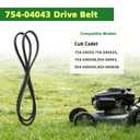 2-Pack 754-04043 954-04043 Deck Drive Belt 1/2" x 57 3/4", Aramid Cord Replacement for Cub Cadet MTD RZT42 RZT50 RZT54 Troy Bilt Mustang XP Colt XP, Replaces 754-04043A/B 954-04043A/B