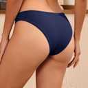 Tempt Me Women Low Rise Bikini Bottoms - Moderate Coverage Bathing Suit Bottoms Low Waisted Swimsuit Bottoms Brief 2025 (Blue, S)