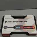 3/8 Torque Wrench Digital (5-99.6 Ft.Lb/6.8-135 N.m) 2% Accuracy Digital Spark Plug Socket & Tire Inch Pound Torque Wrench with Buzzer and LED Flash Notification Track Mode for Moto Auto