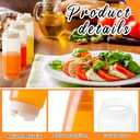 24 Pcs 24 oz Condiment Squeeze Bottles Restaurant Plastic Sauces Squeeze Ketchup Dispenser Inverted Refillable Large Clear Dressing Bottles for Restaurant Kitchen Catering