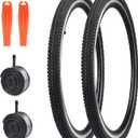 2 Pack 26x1.5 Bike Tire with Tubes City Bike Tire Mountain Bike Vintage Bicycle Tire Compatible Replacement Bicycle Tire