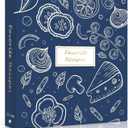 Recipe Binder 8.5x11 3 Ring, Recipe Book to Write in Your own Recipes, Full Page Recipe Binder with Plastic Sleeves, Blank Recipe Cards and Dividers (Gentian Blue)