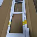 Eillion Medium Dog Door for Sliding Glass Doors, 91 7/16" to 96" Tall, 12.8" Wide, Aluminum Frame, Magnetic Seal, Perfect for Medium Pets Up to 40 lbs