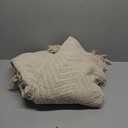 BATTILO HOME Beige Throw Blankets for Couch, Knitted Tan Throw Blanket for Twin Bed, Super Soft Warm Large Throws for Home Decor, 60" x 80"