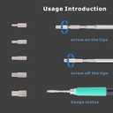 Heat Set Insert Tool,Soldering Iron Tips Come with Thread inserts M2 M2.5 M3 M4 M5,Compatibe with C210 Soldering iron,3D Printing Tools