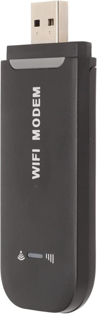 USB Adapter, 4G Mobile Router Portable Network Adapter, USB Powered Travel Hotspot 4G LTE Router, Supports 10 Device Connections