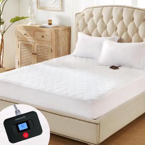 Westinghouse Full Size Heated Mattress Pad, Bed Warmer Electric Mattress Cover with 10 Heat Settings, 1-12H Auto Shut Off, Fit Up to 15" Deep Pocket, 54x75 Inch