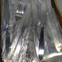Nuenen 300 Pcs Forks and Knives Stainless Steel Silverware Set Include 150 Dinner Forks and 150 Knives Flatware tableware Cutlery Set for Home Restaurant, Mirror Polished, Dishwasher Safe