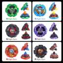 Gyro X Battle Set - 6 High-Speed Spinning Tops with 2 X-Launchers, Starter Gyro Pack for Kids Ages 6+, Exciting Battle Toy Gift for Birthday & Holidays