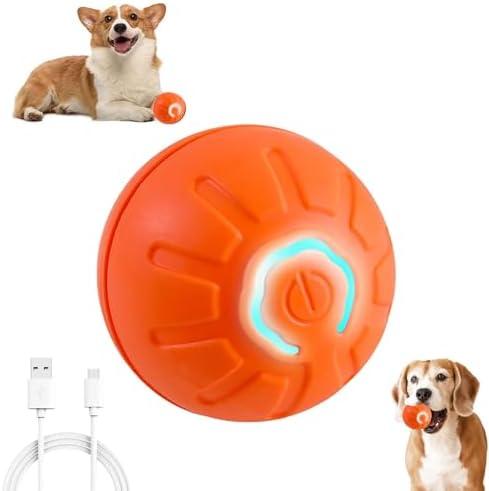 YXtecd 2025 New Interactive Dog Toys, Automatic Moving Dog Toy Vibrating Dog Ball, Rechargeable Bouncing Ball for Dogs, Shaky Ball Toy for Dogs for Small, Medium, Large Dogs(Orange) Set of 2