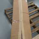 Deco 79 Fabric Home Bench Arm Entryway Bench with Brown Traditional Wood Turned Legs, Bedroom Bench 55" x 16" x 27", Cream