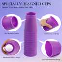 SEISSO Quick Stack Cups, 24PCS Stacking Cups Training Game for School Family Party, Kids Gifts Starter Set of Stacking Cup,Blue & Purple