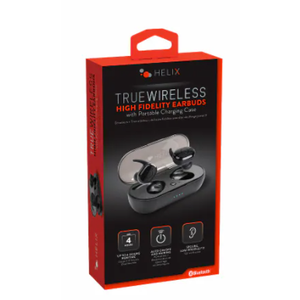 Helix True Wireless Air Open-Ear Earbuds wit LCD Display Charging Case
