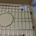 Sink Grid 18" X 12-1/2", Centered Drain with Corner Radius 1-1/2" Stainless Steel Material for Sink (18 X 12" Centered Drain)