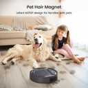 Lefant M210P Robot Vacuum Cleaner, 4000pa Suction, 200 Mins Runtime, Super Thin, Quiet, Self-Charging, Ideal for Pet Owners, Multi Surface Cleaning, APP/WiFi/Alexa Control, Gray