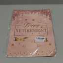 Jumbo Retirement Decorations - Extra Large Farewell Card for Women - Giant Happy Retirement Greeting Card Signature Guest Book - Rose Gold Pink