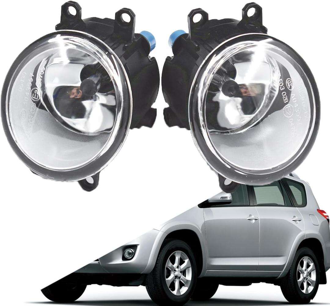 1 Pair H11 Fog Lights Replacement for 2007-2014 Camry, 2009-2018 Corolla, 2007-2012 Yaris, 2006-2012 RAV4, 2010-2014 4Runner 1 Pair H11 Fog Lights Replacement for 2007-2014 Camry, 2009-2018 Corolla, 2007-2012 Yaris, 2006-2012 RAV4, 2010-2014 4Runner