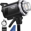 Godox MS300V MS300-V Compact Studio Strobe Flash Light - 300W,GN58 0.1-1.8S Recycle Time,2.4G X System,Bowens Mount LED Modeling Lamp for Photographic Studio Portrait Shooting(MS300 Upgraded Version)