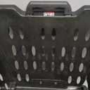 dbest products GoCart, Black Grocery Cart Shopping Laundry Basket on Wheels