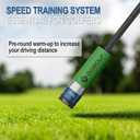 Gowolf Golf Swing Trainer with Adjustable Weights (35g) - Carbon Fiber Golf Training Aid for Speed, Driving Distance & Tempo, Ideal Warm-Up & Strength Golf Accessories for Men & Women