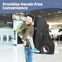YOREPEK Padded Car Seat Travel Bag for Airplane Travel Compatible with Chicco, Britax, Nuna Rava, Sturdy Car Seat Backpack for Airport with Wear-Resistant Bottom, Large Carseat Cover for Baby Travel