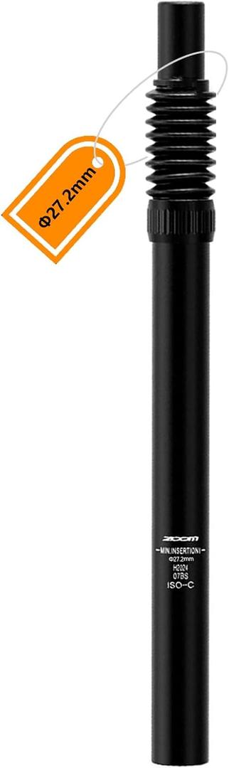 Bike Suspension Seat Post, 25.4 27.2 30.4 30.9 31.6mm, Bicycle Seatpost with Adjustable Absorber for MTB/e-Bike/BMX/Childrens Bike