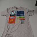 Funny Robot Costume for Halloween Party T-Shirt Silver Grey Small