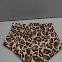 Tempt Me Women's High Waisted Swimsuit Bottom Leopard Tummy Control Ruched Bikini Bottom Vintage Swim Shorts Tankini Briefs, M