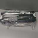 FITRELL 6 Pack Men's Athletic Moisture Wicking Crew Socks Cushioned Sport Running Work Boot Socks Size 9-12/12-15 (Black, XL)