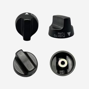 Gas Griddle Burner Knobs Replacement for Blackstone 36" & Flat Top Gas Griddle 28" Black, Burner Knobs Replacement for Blackstone 1517 1853 1554 1825 1836 2314 2335(4 Pcs)