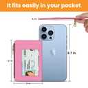 ZYAOTWQZ small wallet women, RFID thin wallet for women, thin ladies credit card holder (pink)