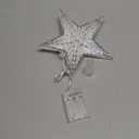 DERAYEE Christmas Tree Topper, 9 Inch Lighted Xmas Star Tree Topper Battery Operated Treetop for Christmas Tree Decorations Indoor Home Dcor (6H Timer, Blue Lights)