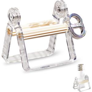 2 x Plastic Tube Squeezer Roller  Durable Tube Wringer for Paint, Toothpaste, Hair Color  Ideal for Artists, Salons, DIY & Everyday Use (White)