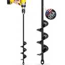 Sproot Garden Auger Drill Bit for Planting 1.6x16.5 Inch - Umbrellas and Fences Auger Post Hole Digger for Gardening and Spiral Bulb Planter Tool 3/8 Inch Hex Drive Compatible