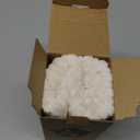 Kevin Textile Set of 2 Oblong Pillow Covers Christmas Plush Striped Corduroy Velvet Rectangular Lumbar Throw Pillow Case 12x20 Cushion Cover for Chair, 30 x 50cm, Creamy White