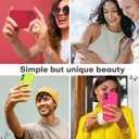 LOVE 3000 Designed for iPhone 16 Case, Premium Silicone with [Soft Anti-Scratch Microfiber Lining] Shockproof Protective Phone Case for Men Women Girls 6.1", Fluorescent Green