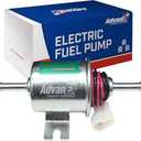 AdvanEX Electric Fuel Pump 12V Universal Low Pressure 5-9 PSI Gas Diesel Inline Metal Solid Petrol Compatible with Carburetor HEP-02A