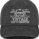 Birthday Gifts for Him Her, Unique Gifts for for Men Women, Vintage Hat (Black)