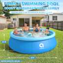 Inflatable Swimming Pool, Round Inflatable Pools Adult Above Ground, Blow up Pool, Top Ring Summer Water Party Pools, Outdoor Pools for Backyard Family Size