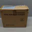 50-Pack Heavy Duty Coat Hangers, Non-Slip, 0.2'' Slim, 360 Swivel Hook, 16.5 Inches Wide, Space-Saving Plastic Clothes Hangers for Suit, Shirt & Pants, Light and Dark Gray